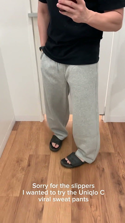 Uniqlo C viral sweat pants for men : short guys edition