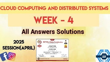 Cloud Computing And Distributed Systems | Week 4 Answers 2025(April) | NPTEL 2025(April) |