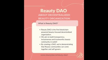 #Reauty #DAO #Blockchain