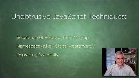 18 Unobtrusive JavaScript
