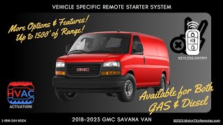 2018-2023 GMC SAVANA VAN Remote Starter with Keyless Entry System. #gmc #gmcsavana