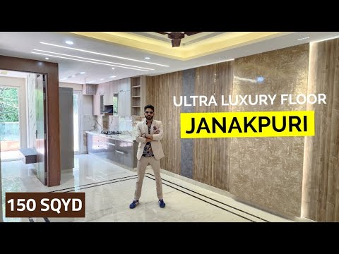 जनकपुरी में शानदार फ्लोर | 3-BHK Flat in Janakpuri | Ultra Luxury 2 Side Open Floor | Flats in Delhi