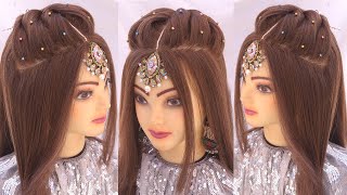 2 Modern open hairstyle for wedding l easy hairstyles girl l engagement bride look l front variation by Hairstyles By RJ- 1,675 views 3 weeks ago 7 minutes, 18 seconds