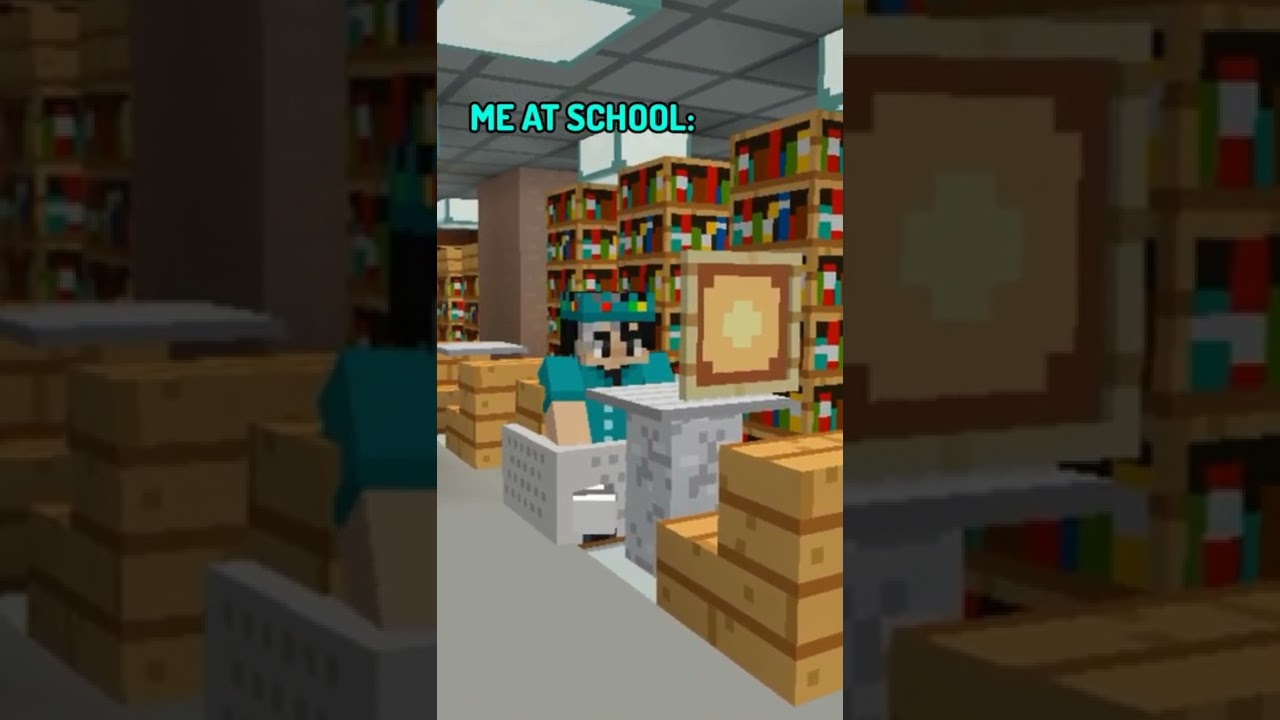 MINECRAFT, BUT ME AT SCHOOL | Tackyed