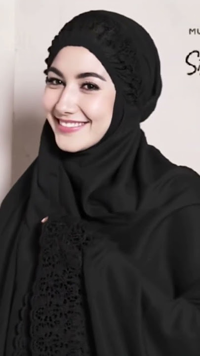 Mukena full bordir hitam #fashion
