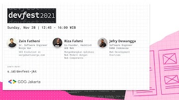 GDG Jakarta DevFest 2021 - Web Day