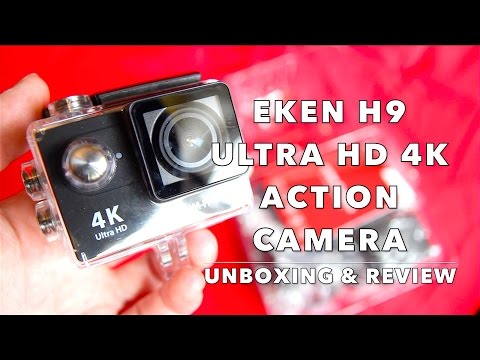 UNBOXING & REVIEW EKEN H9 ULTRA HD 4K SPORTS ACTION CAMERA SJCAM - ALIEXPRESS & GEARBEST - 동영상