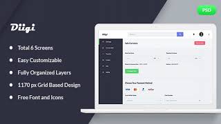 Diigi – Currency Exchange Web App PSD Template | Themeforest Website Templates and Themes screenshot 4