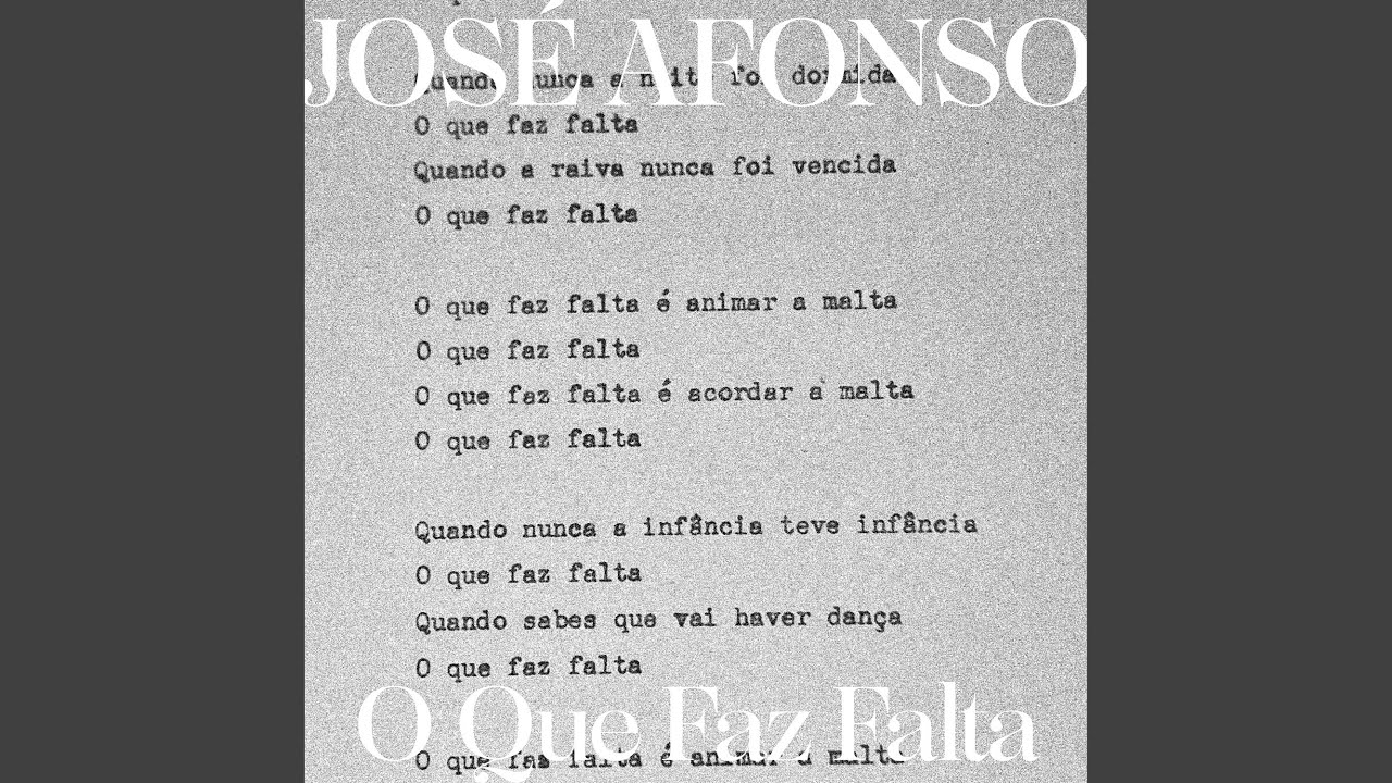 O Que Faz Falta (Live)