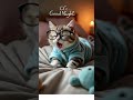 Adorable Kitty prepares for a Relaxing Night 1
