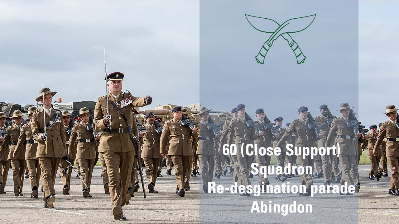 60 Close Support Squadron re designation parade.