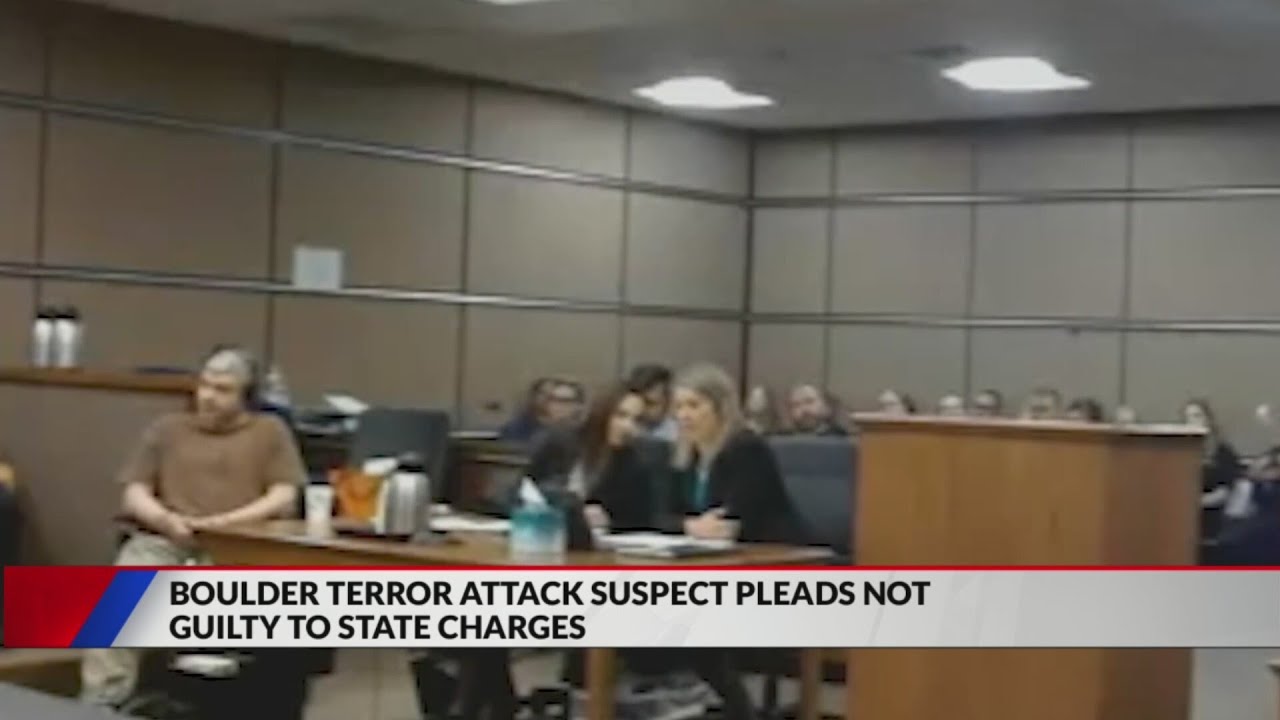 Boulder terror attack suspect pleads not guilty to state charges - YouTube