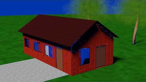 Building destruction demo: House Collapse (#blender )