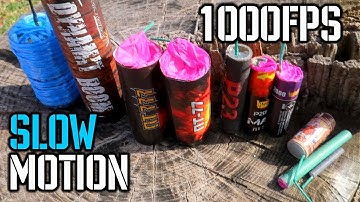 SLOW MOTION OF FIRECRACKERS