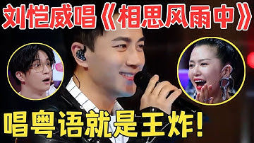 刘恺威唱粤语歌也太好听了！一曲《相思风雨中》唱得全场陶醉,磁性嗓音开口就让人沦陷！【跨界之声·纯享版】