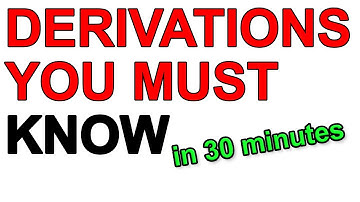 Paper 2 Derivations A Level Physics