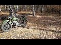 Прокатились на советском мотоцикле Урал, по осеннему лесу.