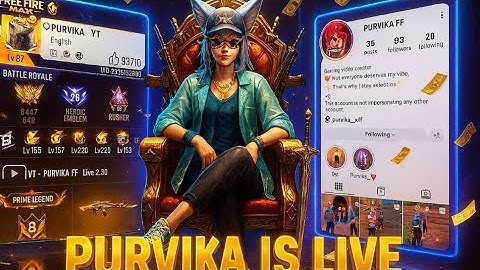 🔴PURVIKA FF💖LIVE GUILD TEST & REACTION ✌🏻 #rggamerlive #freefire #raistar #classyff #girlyoutuber