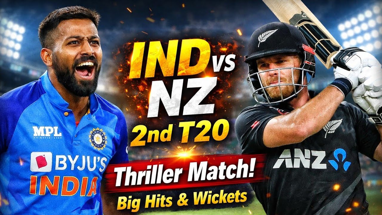 India vs New Zealand 2nd T20 Match Highlights | IND vs NZ 2026 - YouTube