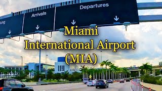 Driving around Miami International Airport (Departures/Arrivals) 4K