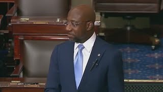 Sen. Warnock delivers 'sermon' on Senate floor | FOX 5 News Profile