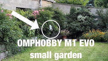 OMPHOBBY M1 EVO - try to fly in a small garden - Patrik Gammelin