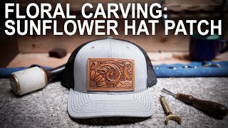 Floral Carving: Sunflower Hat Patch