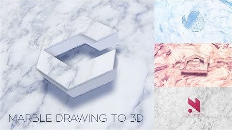 Marble Drawing To 3D Reveals by luacsvfx | After Effects Opener Template #AfterEffectsTemplate