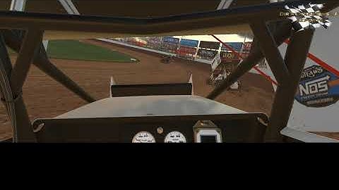 iRacing League Dirt Championship eSports Test Sprint Car in Car Camera