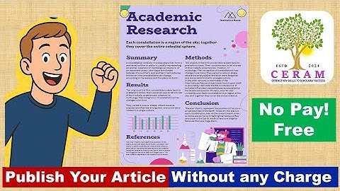 🧾 How to Publish Research Without Paying Fees | Free Publishing Opportunities | 💡 Avoid High APC!