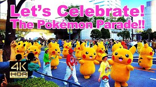 【4K HDR🇯🇵】Let’s Celebrate! The Pokémon Parade!! / Pokémon WCS2023 Yokohama Minato Mirai Event