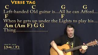 Sultans of Swing Dire Straits Strum Guitar Cover Lesson in Am with ChordsLyrics