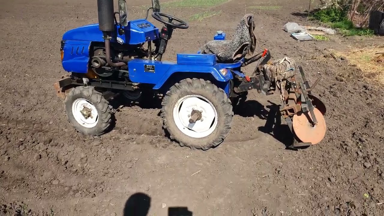 Підгортання окучення - просапка картоплі мототрактором Форте 161ЛТ