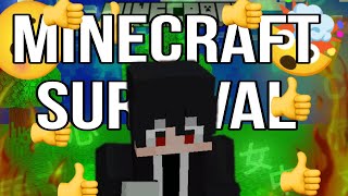 my first time Minecraft survival series 😄 //_____let's go 😮