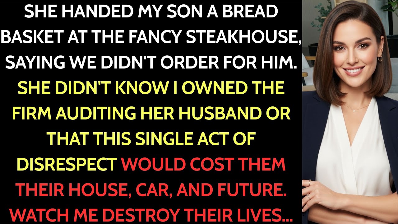 Sister Said “We Didn’t Order For Your Son,” Handing Him A Bread Basket While Her Kids Ate $150...