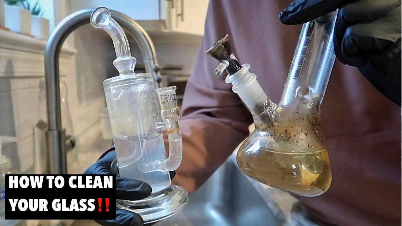 HOW I CLEAN MY BONG & RIG - YouTube