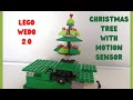 Lego WeDo 2.0 Christmas Tree with motion sensor