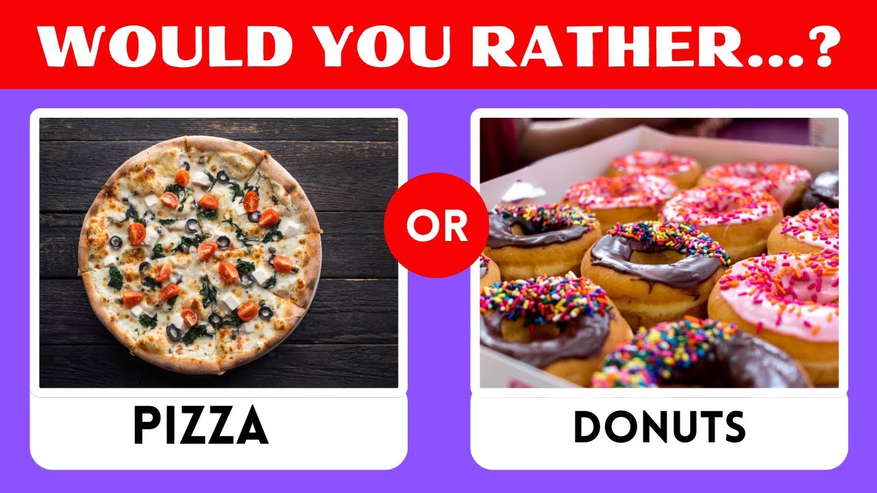 Would You Rather...? Savory vs Sweet Edition 🍔🍰 Quiz Wizard YouTube
