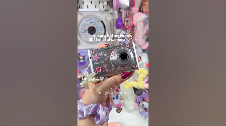 decorated my mom's 2011 #digitalcamera 📸✨ #y2k #digicam #kawaii #sonycamera