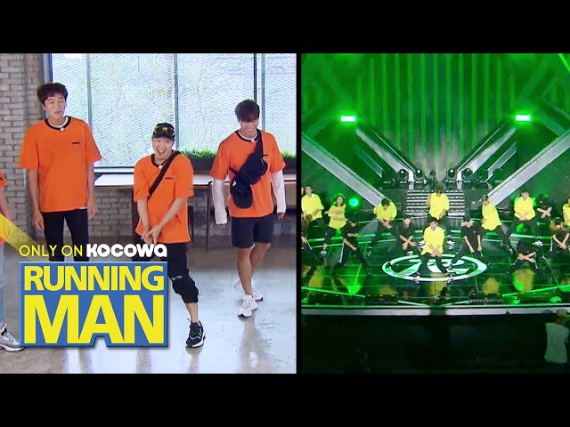Haha u0026 Kwang Soo's A Cheerful Greeting With the Group Choreography [Running Man Ep 470] class=