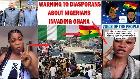 WARNING TO DIASPORANS ABOUT NIGERIAN CRIMINALS RELOCATING TO GHANA. DON