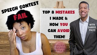 Speech Contest Fail: 8 Mistakes I Made And How You Can Avoid Them! With Darryl Pace