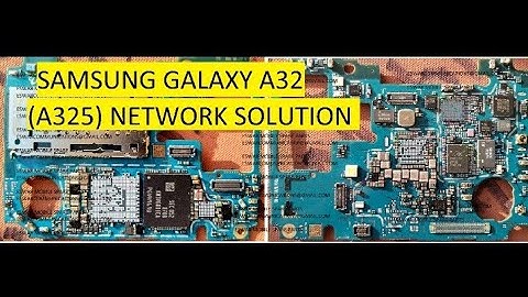 SAMSUNG GALAXY A32/A325 NO SIGNAL problem/NETWORK WAYS AND DIAGRAM/