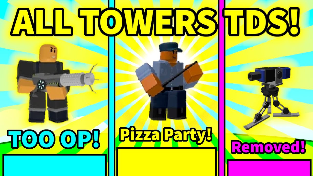 🗼All Towers (How to Unlock!) in Tower Defense Simulator Roblox