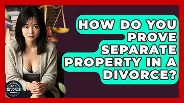 How Do You Prove Separate Property In A Divorce? - Get Divorce Answers