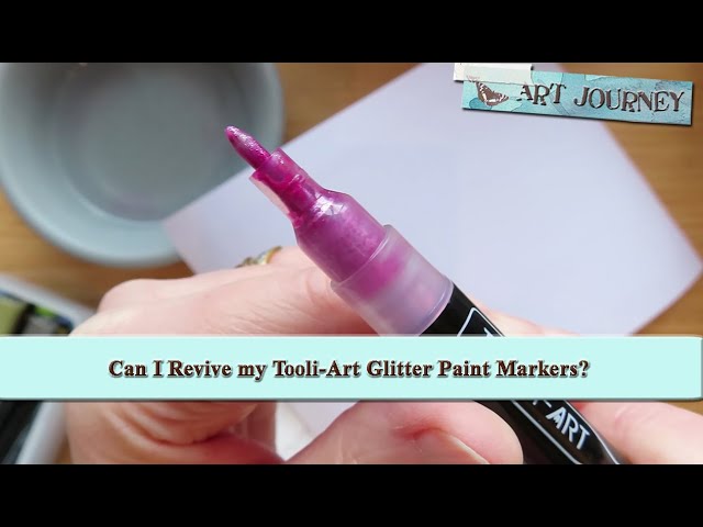 Can I Revive My Tooli-Art Glitter Paint Markers?  Attempting to Fix Dried  Out Pens #adultcoloring 