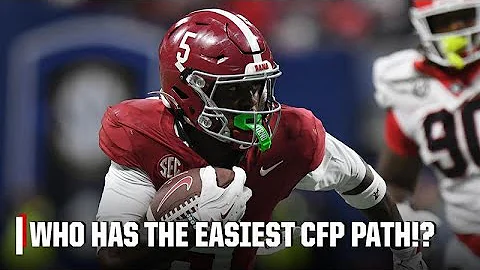Texas A&M? Alabama?! Which CFP team has the EASIEST PATH to the Natty? 😮 (📍 @ATT) | Playoff Picture