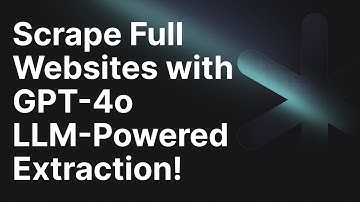 Web Scraping with LLMs – Scrape Sitemaps & Extract JSON with GPT-4o, Deno & Scout SDK!