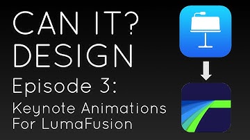 Animations on iPad? Trying Keynote to LumaFusion Workflow
