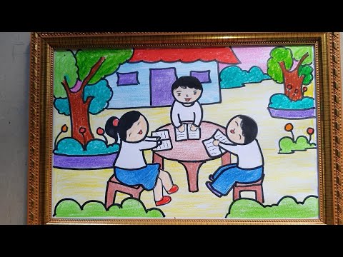 Vẽ Tranh Đề Tài Học Tập - Mỹ Thuật 6 | Tiên Tỷ Tỷ